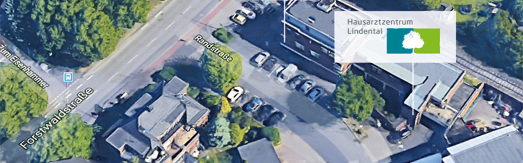 Luftbild 1 – Anfahrt Hausarztzentrum Lindental